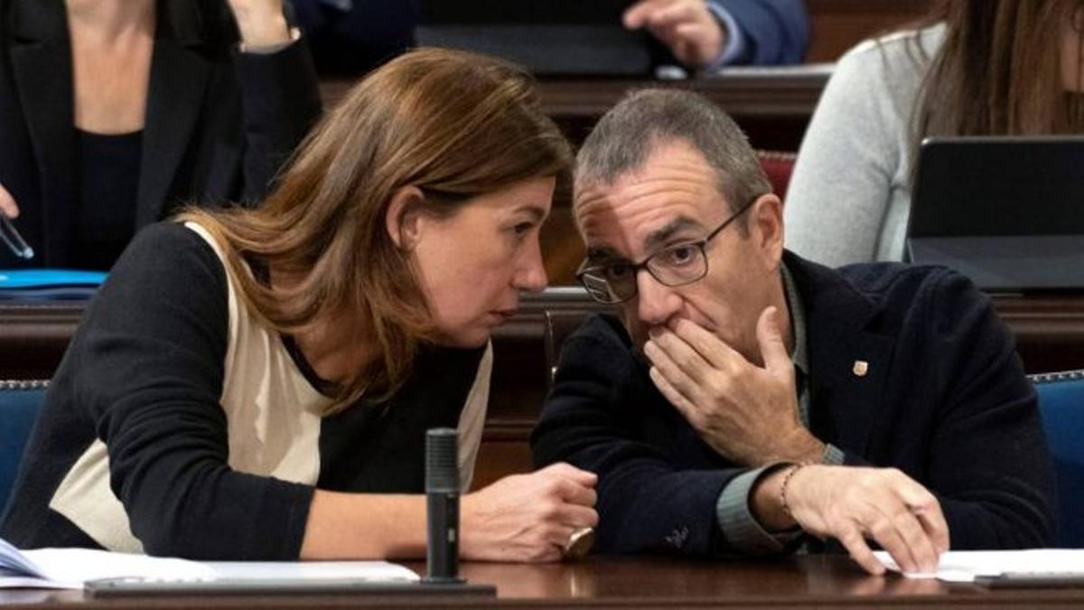 Francina Armengol y Juan Pedro Yllanes, en una fotografía de archivo.