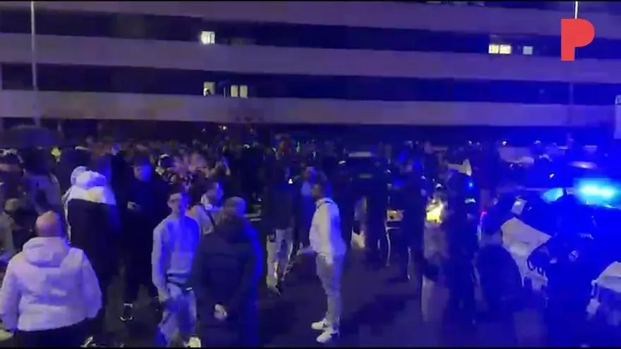 Manifestación en la C-31 por el desalojo de el B9 en Badalona