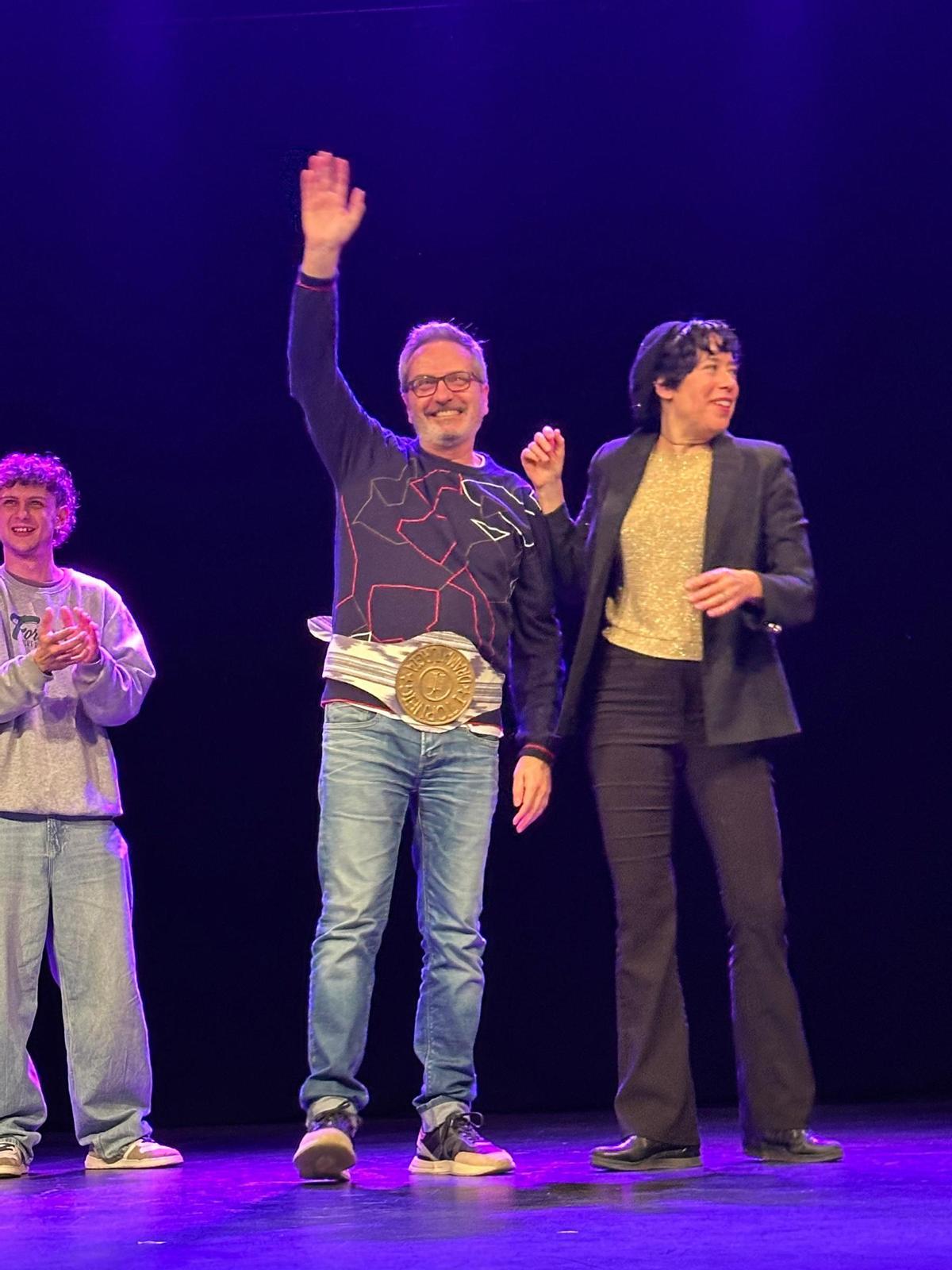 Miquel Ferrer, radiante, tras saberse ganador