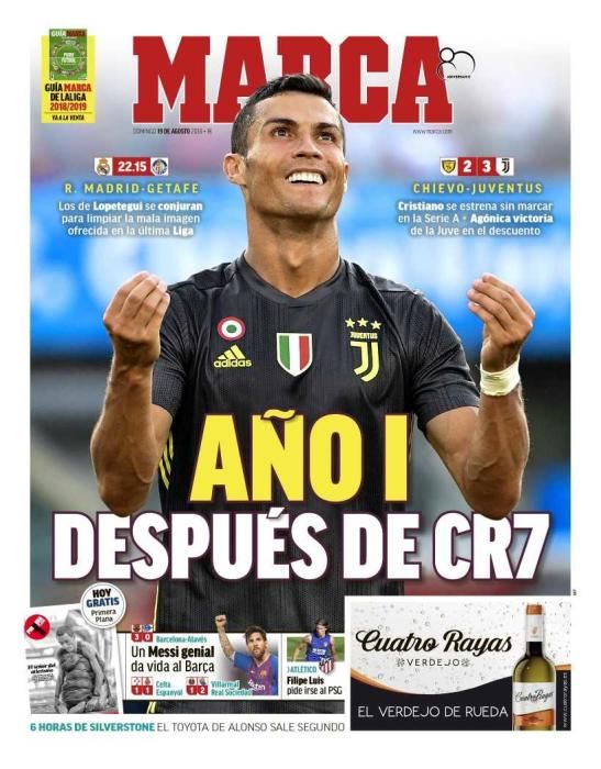 Las portadas de la prensa deportiva