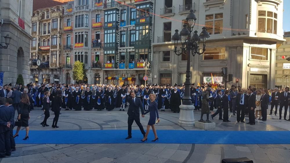 Alfombra azul de los premios "Princesa de Asturias" 2017