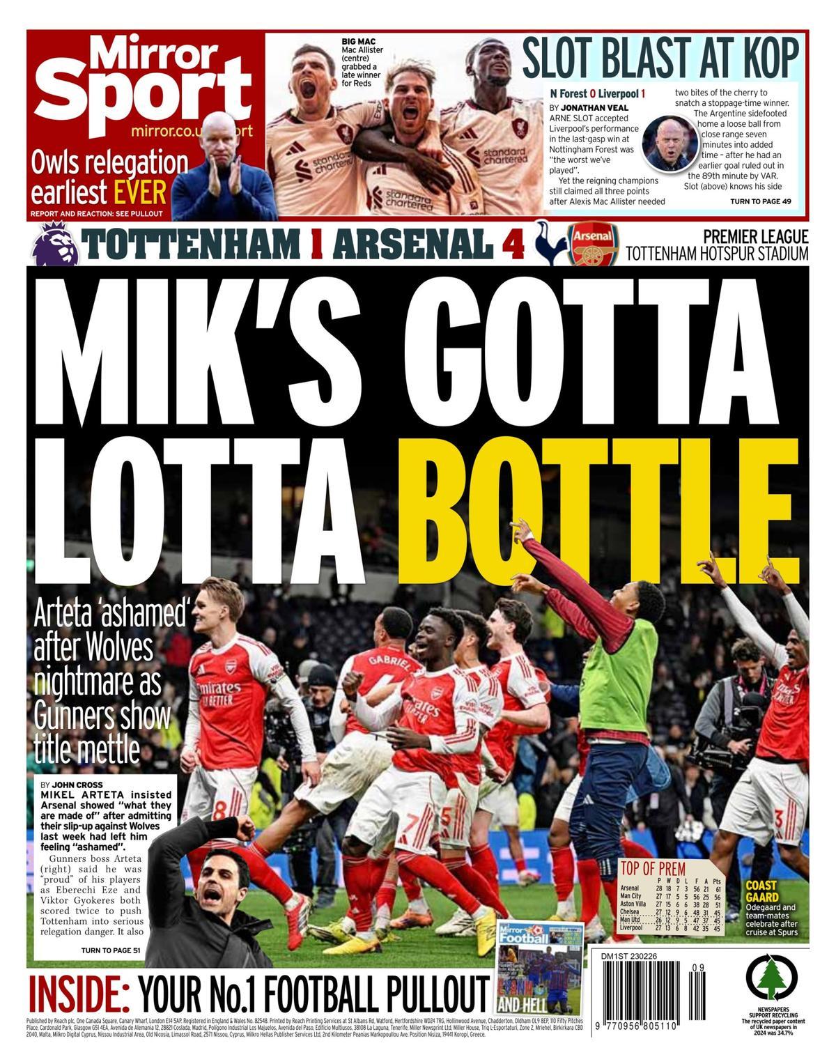 Estas son las portadas de la prensa deportiva de hoy