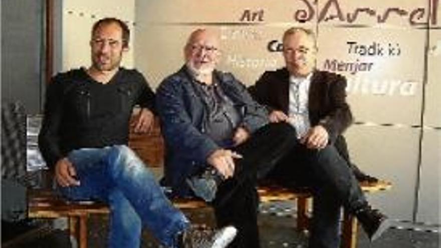 Marc Aloy i Josep Huguet, de D&#039;Arrel, i Jordi Bertran, de la Mediterrània