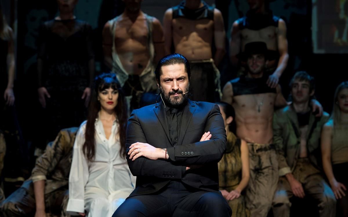 El bailarín Rafael Amargo, durante la rueda de prensa en el Teatro La Latina.