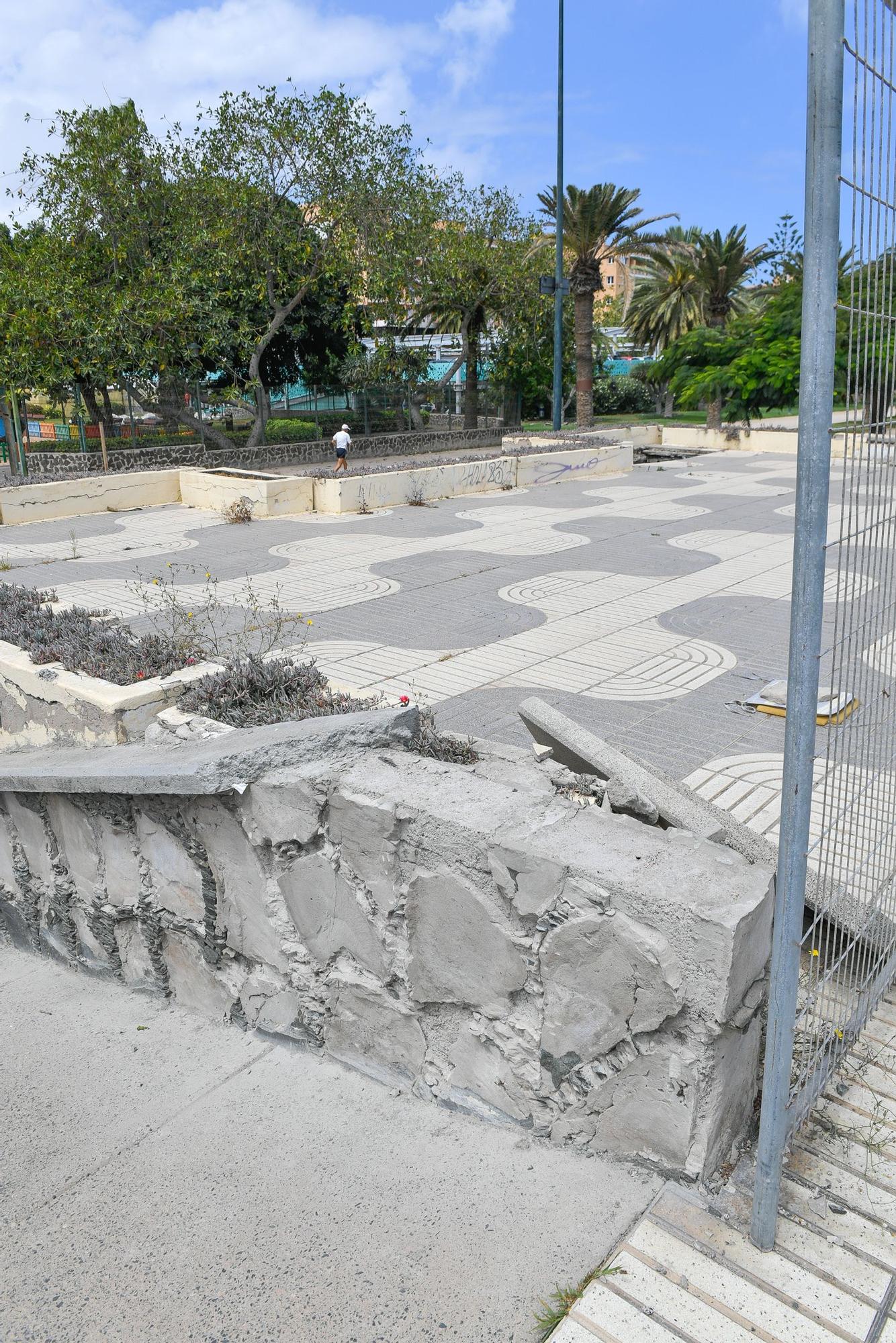 Cuarto de servicio en ruinas en el Parque Romano