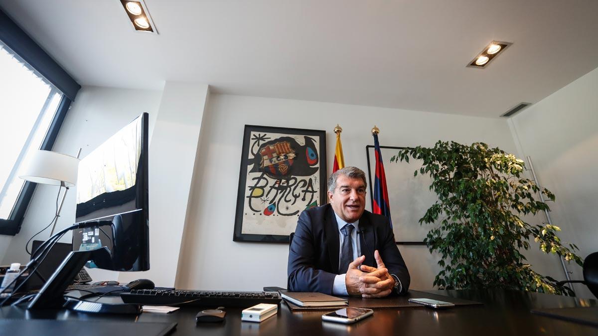 Laporta, sobre posibles fichajes: "Estamos atentos a los movimientos del mercado"