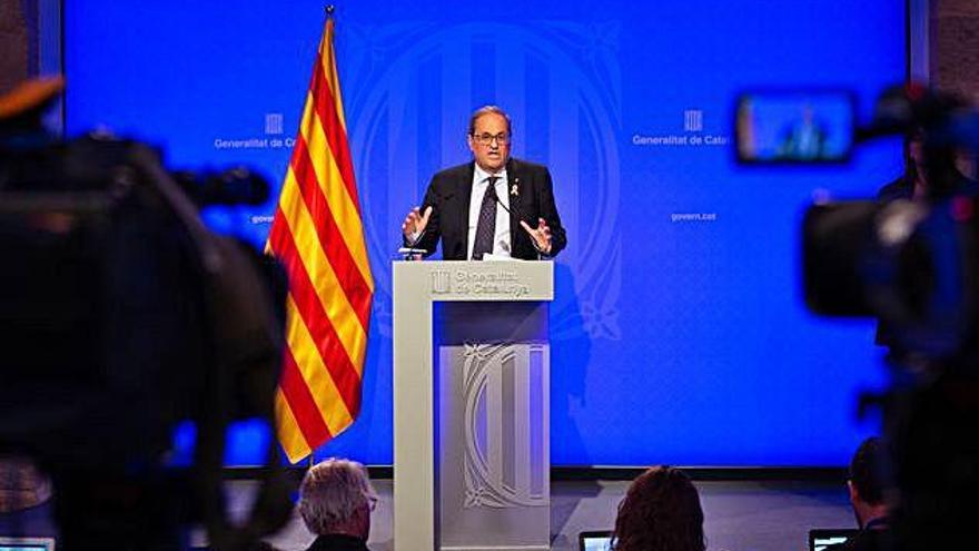 Quim Torra fa balanç del primer any com a president de la Generalitat.