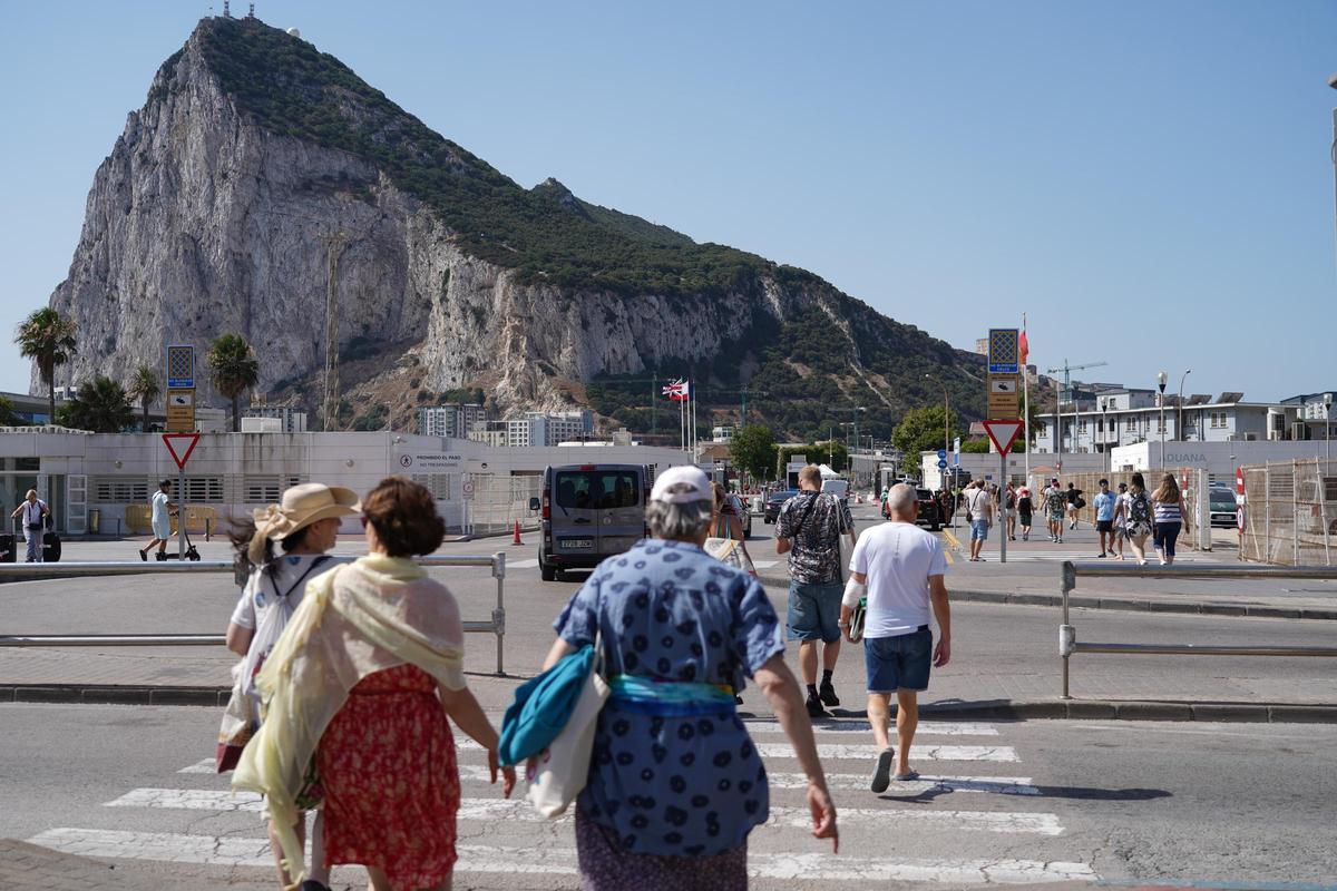 La última tarde de la frontera de Gibraltar en imágenes La última tarde de la frontera de Gibraltar en imágenes