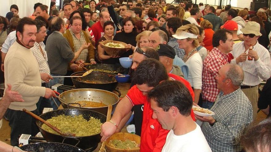 Imagen de una edición anterior de la sopa de los siete ramales.