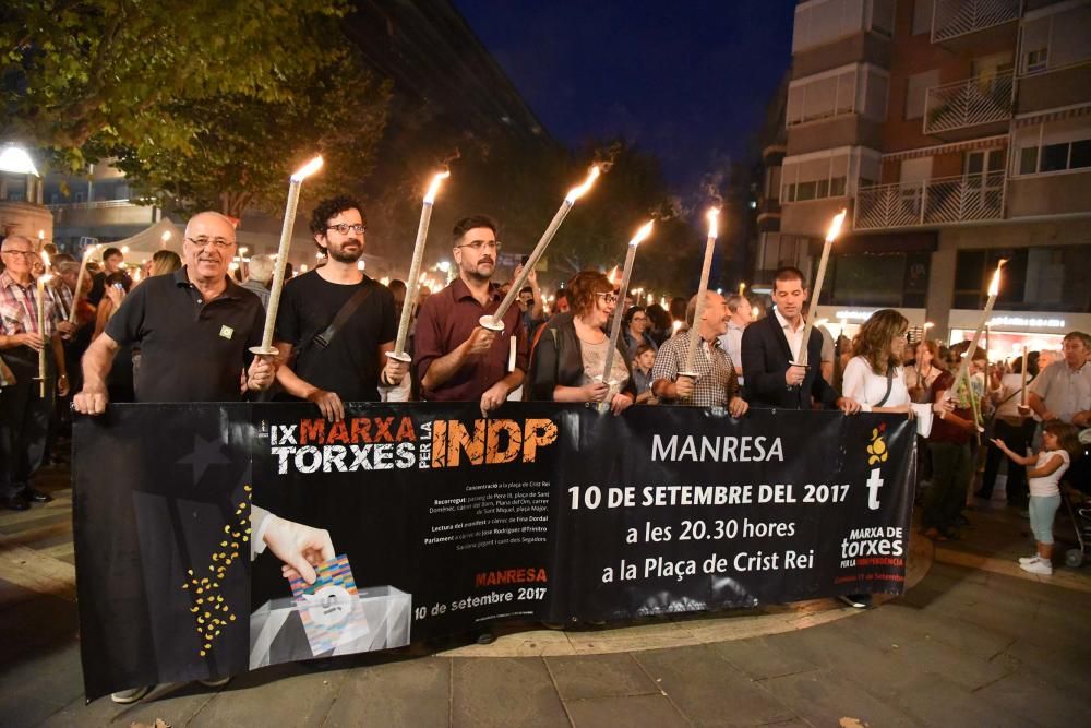 Marxa de torxes a Manresa