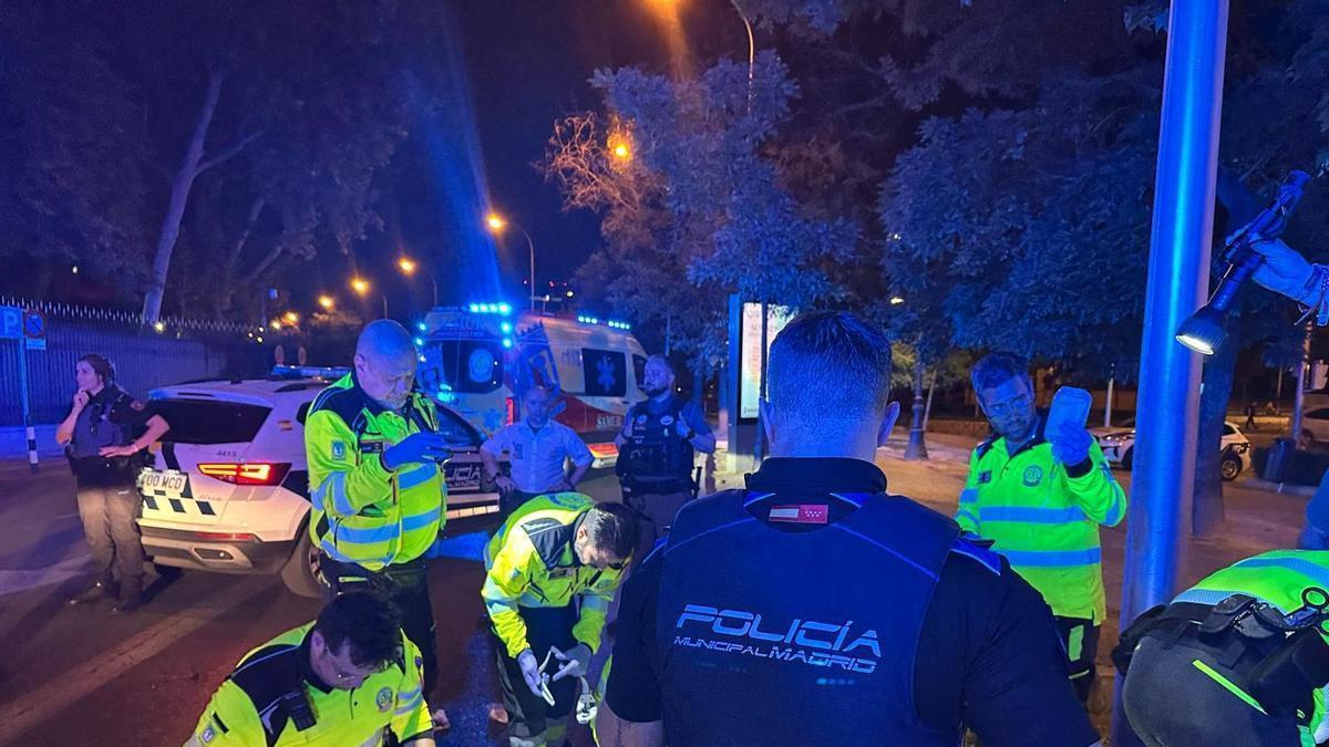 El accidente ha sido registrado en el Paseo de la Castellana.