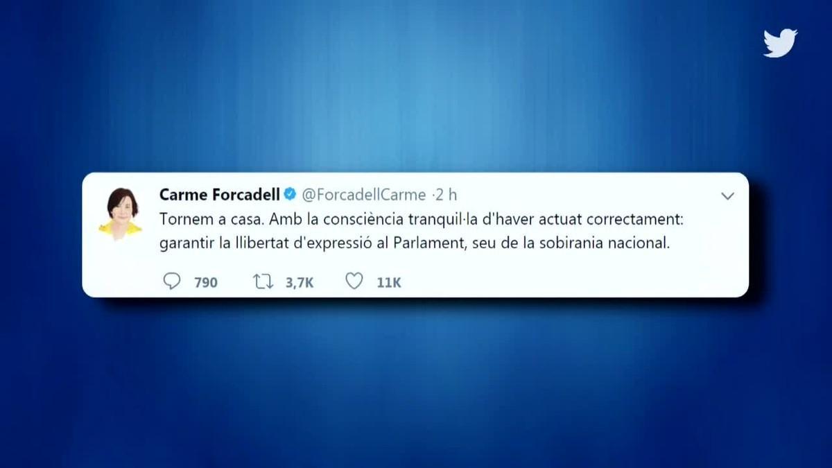 Carme Forcadell torna a casa amb la consciència tranquil·la.