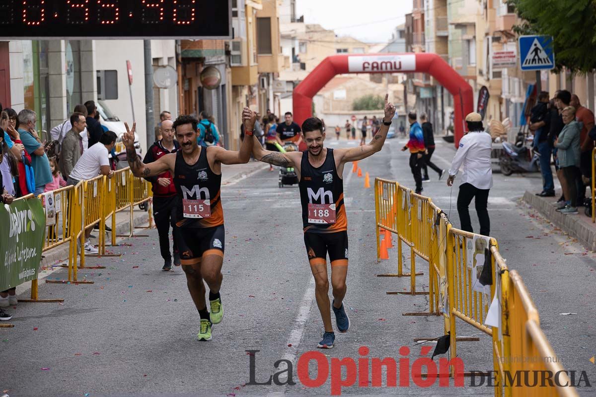 Carrera Popular Urbana y de la Mujer de Moratalla ‘La Villa, premio Marín Giménez (línea de meta)