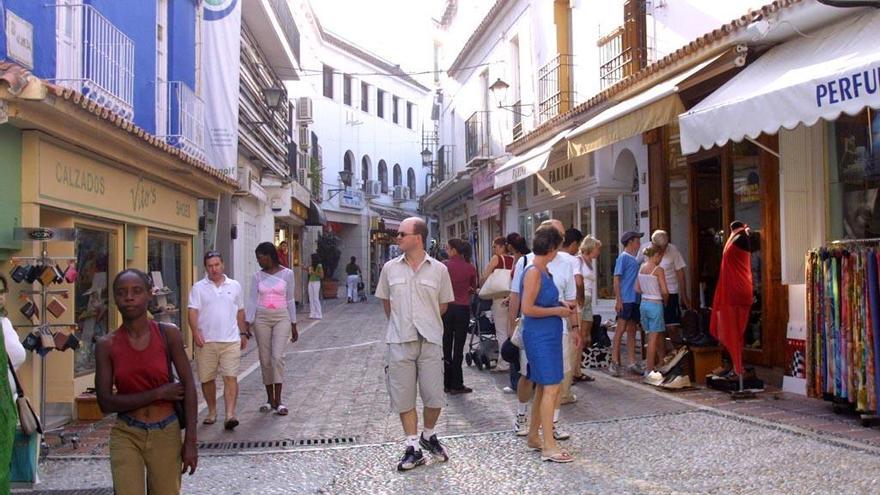 Una calle del centro histórico de Marbella.