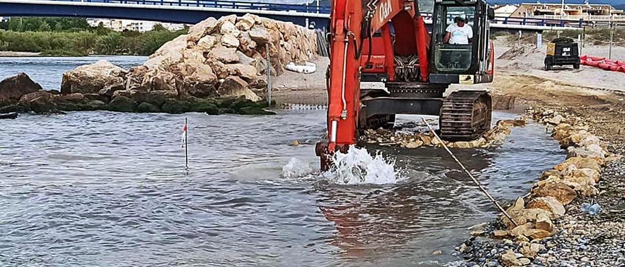 Avanzan las obras del emisario submarino