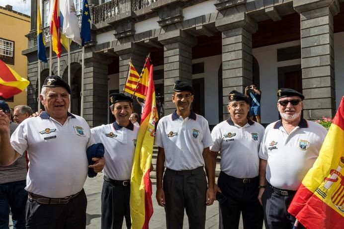 Manifestación en la capital grancanaria en contra del referéndum catalán