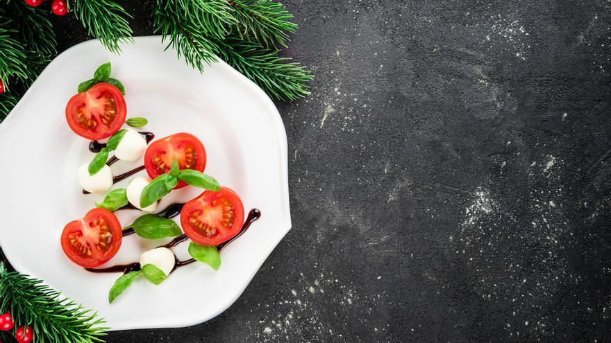 Aperitivos para Nochevieja: Ensalada caprese.