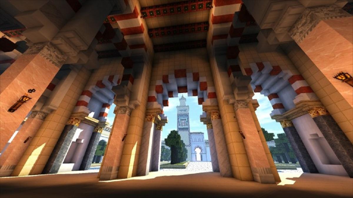 La Mezquita de Córdoba recreada en por un usuario de Minecraft, en una imagen colgada en la web de la comunidad de este popular videojuego.