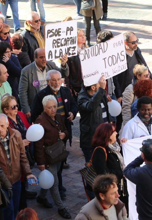 Marcha por una sanidad pública digna en Málaga