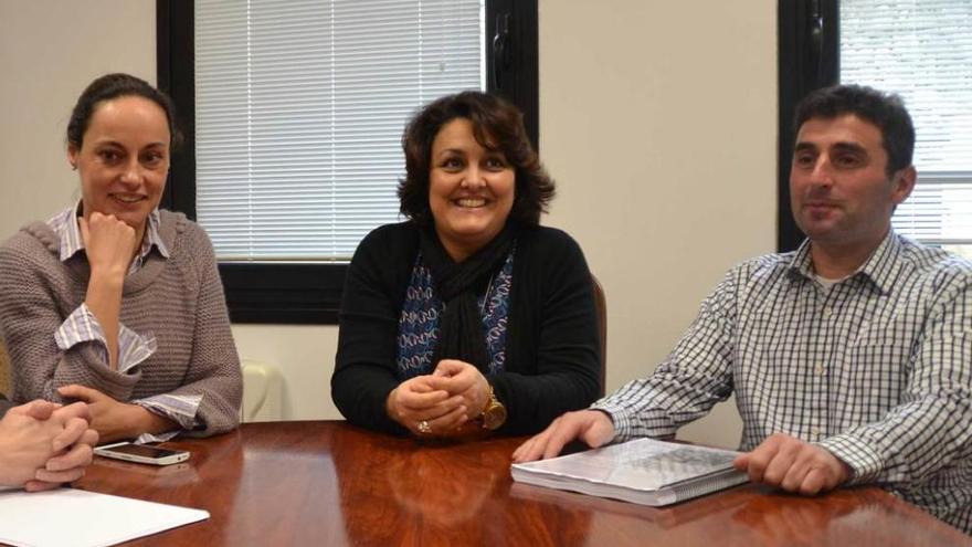 Verónica Blanco, Charo Fernández y Juan Manuel Blanco, en el anterior mandato.