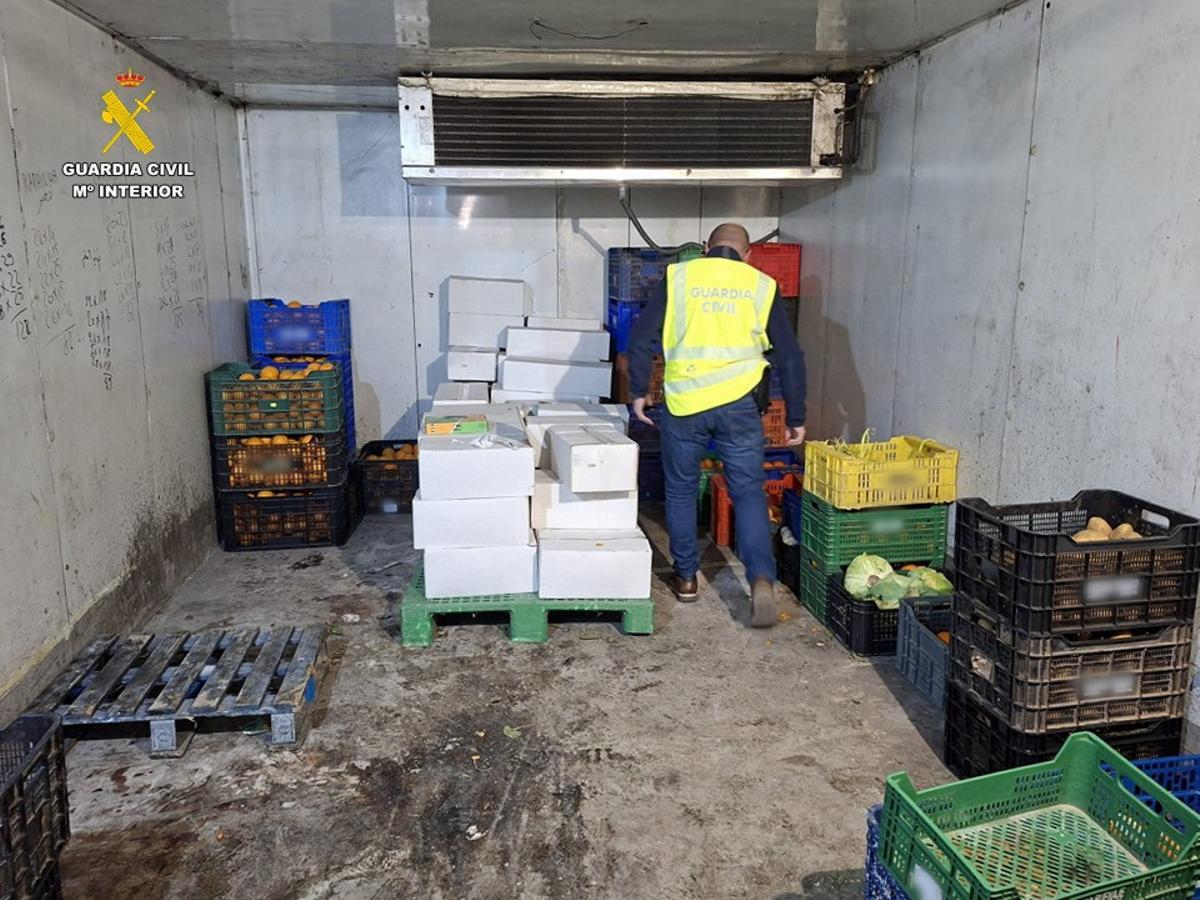 Productos intervenidos por la Guardia Civil.