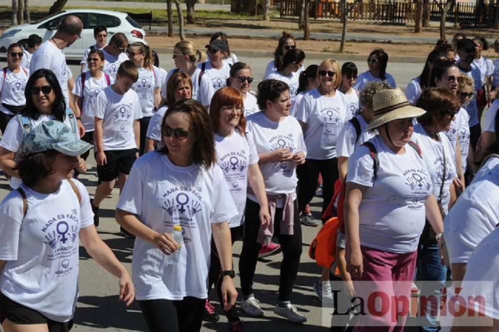 Marcha contra la violencia de género en La Aljorra