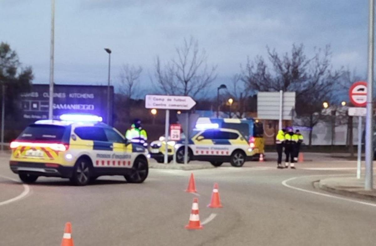 Un control dels Mossos.