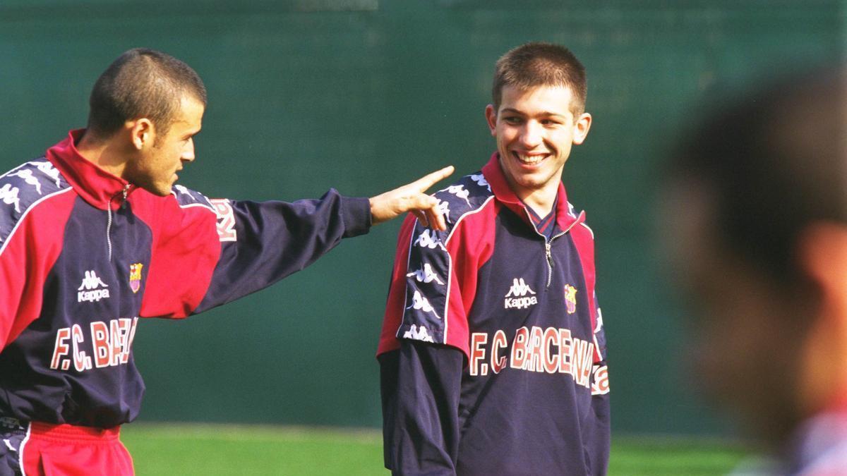 Celades, junto a Luis Enrique