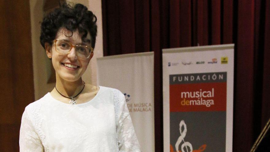La joven instrumentista, María Victoria Molina.