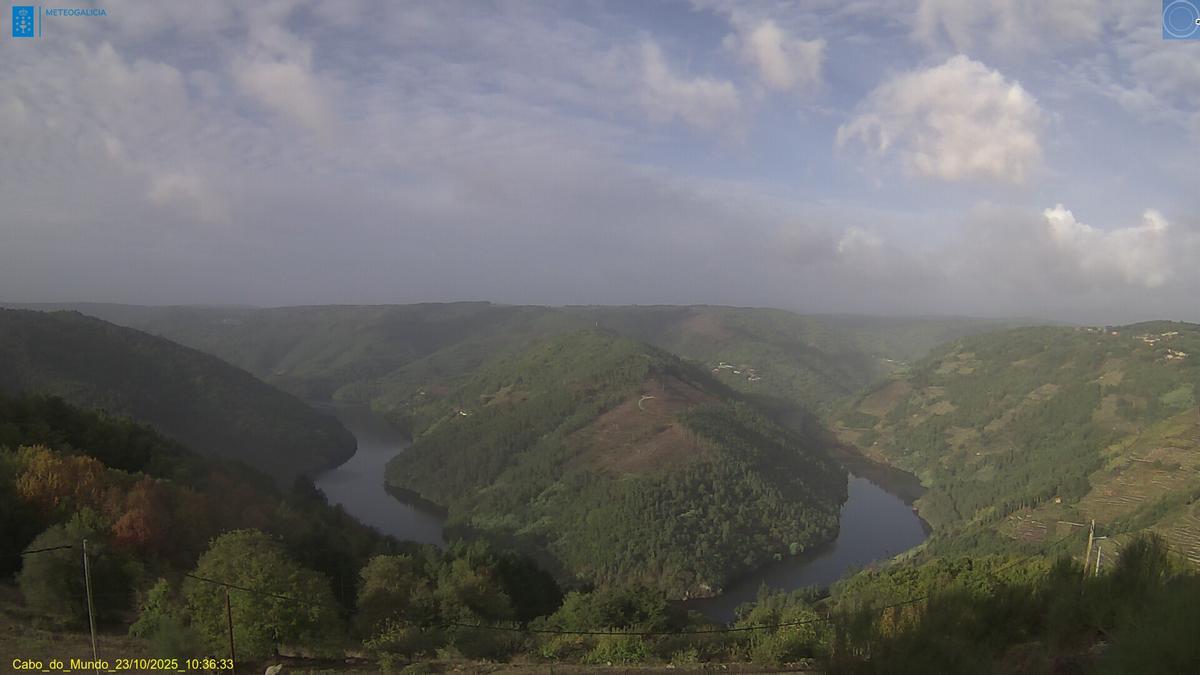 Cabo do Mundo, en O Saviñao, esta mañana