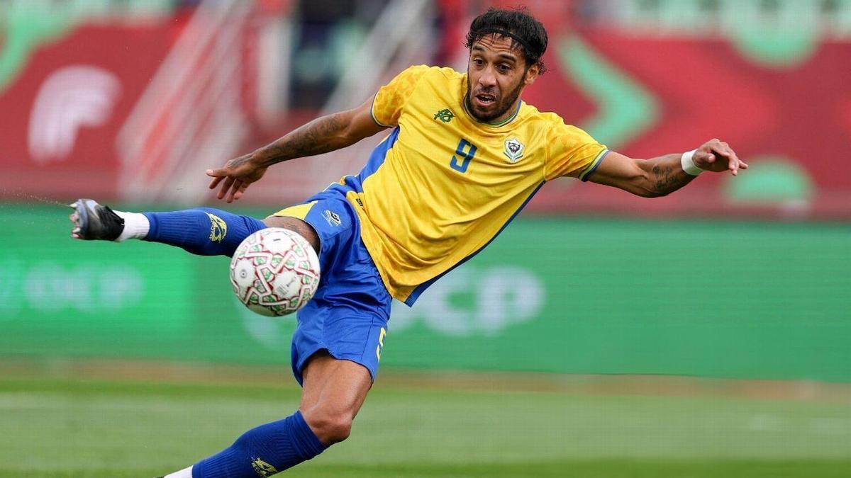 Aubameyang durante la Copa África