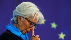 ECB President Lagarde takes part in a news conference, in Frankfurt