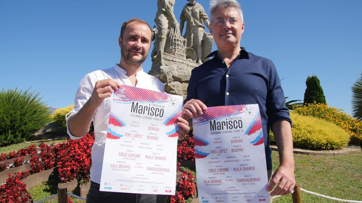 La presentación del cartel de conciertos de la Festa do Marisco