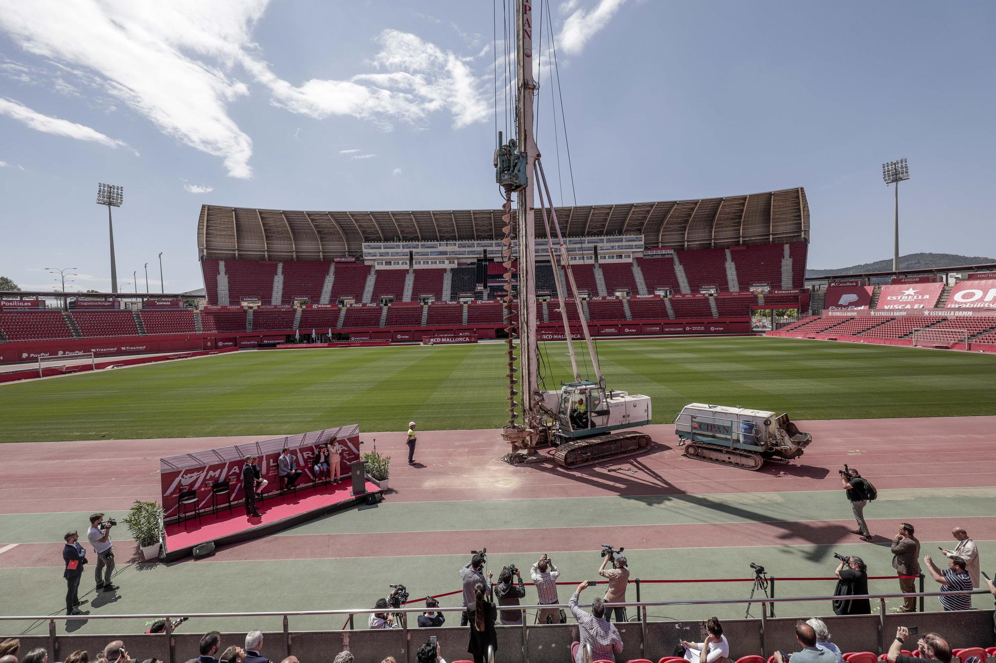 Presentación de las obras de remodelación del estadio de Son Moix