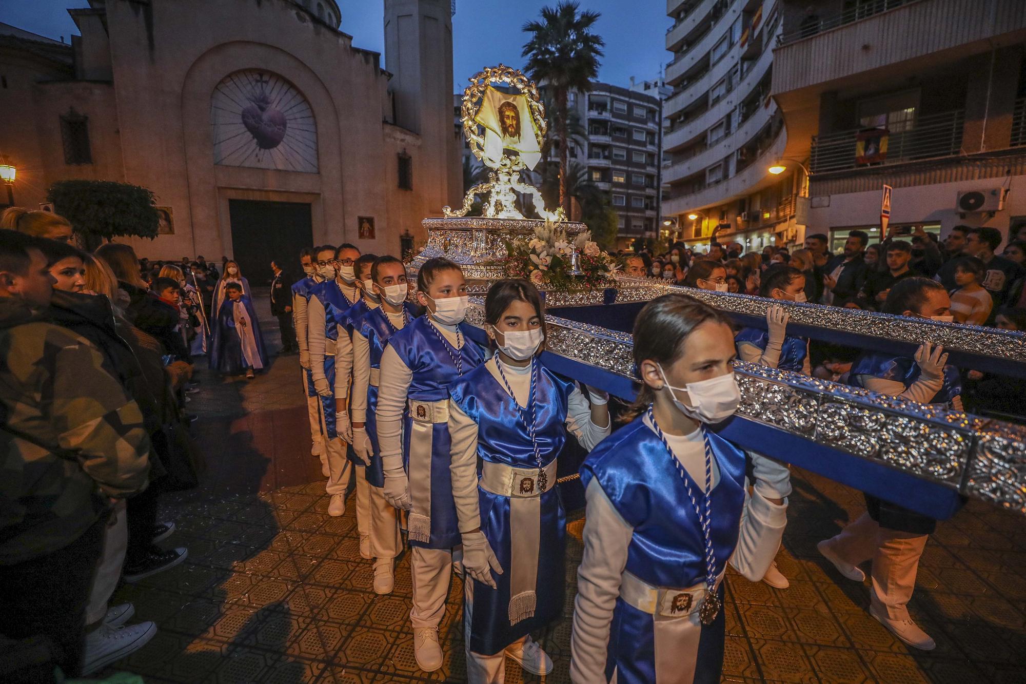 Procesiones Martes Santo Elche: La Sagrada Lanzada,Nuestro Padre Jesus de la Caida,La Santa Mujer Veronica,Santisimo Cristo del Perdon.