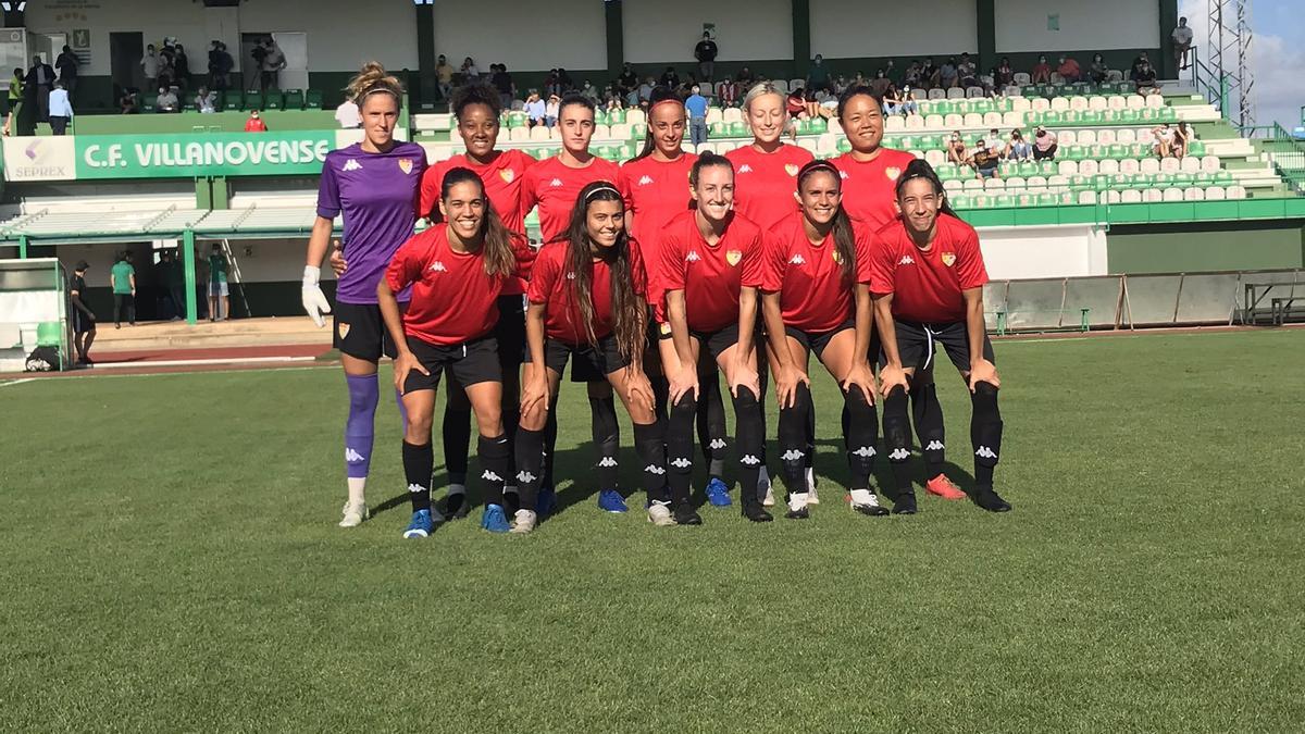 Once inicial del Santa Teresa en un partido de pretemporada.