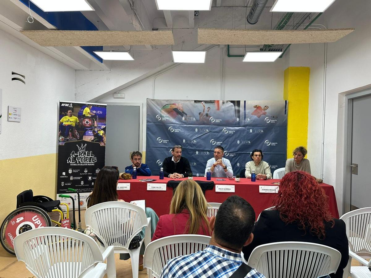 Presentación de la jornada de deporte inclusivo de A-ball de Llíria.