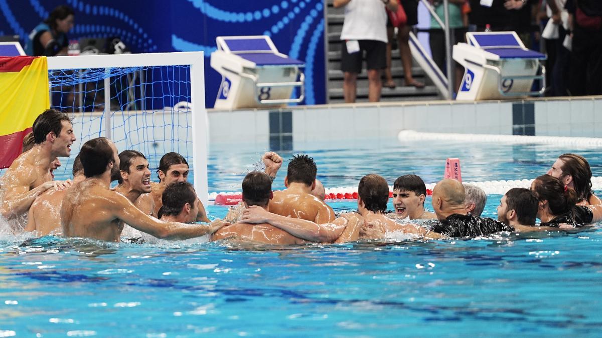 El waterpolo masculino se vistió de oro