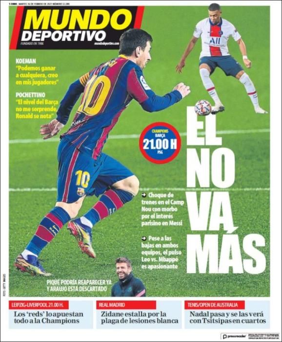 Portada MUNDO DEPORTIVO martes 16 febrero 2021