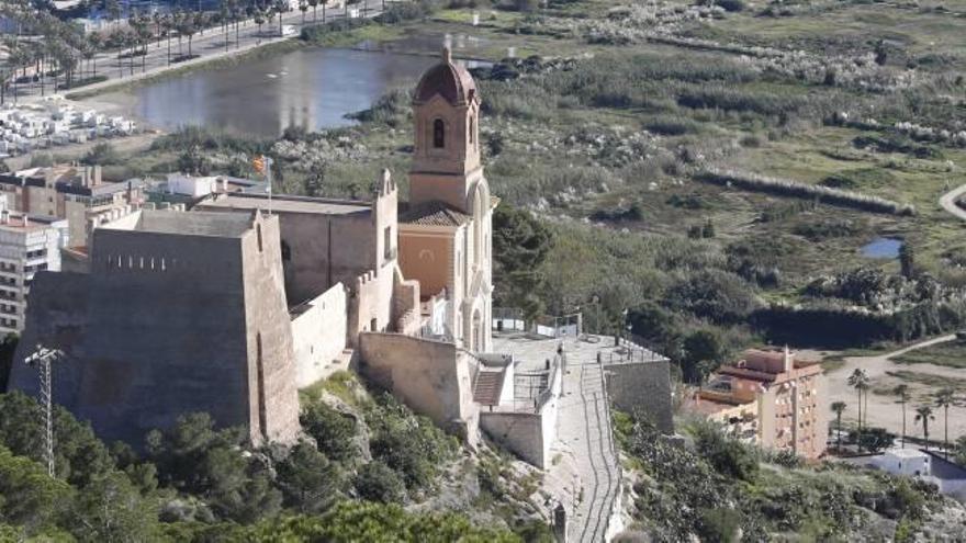 Vista aérea del Castillo de Cullera.