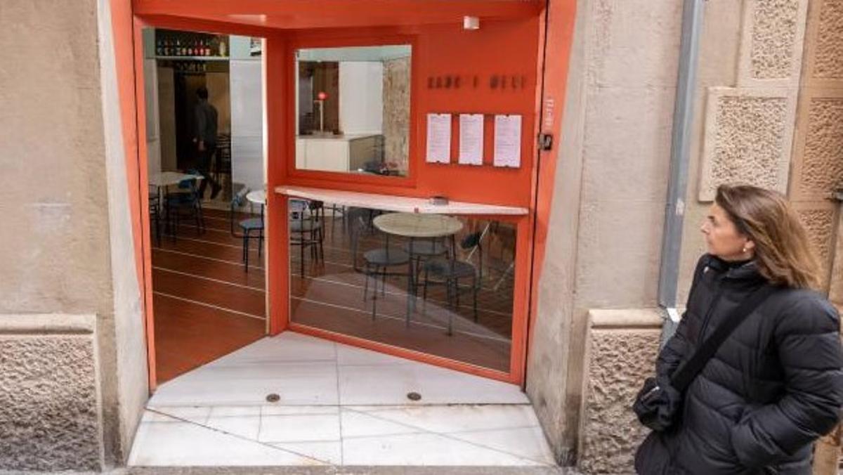 La entrada del restaurante Xanc i Meli.