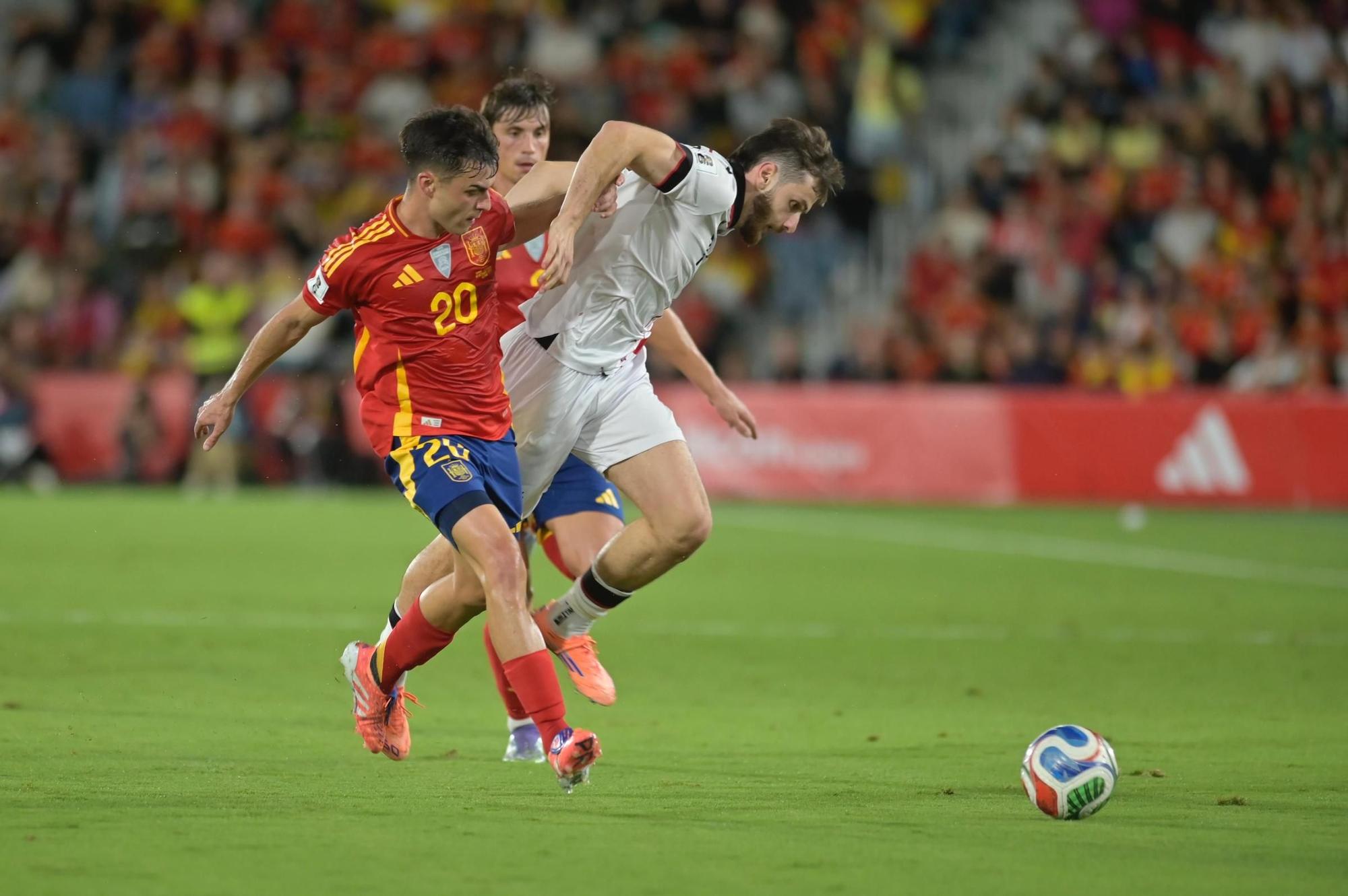 España - Georgia, en imágenes