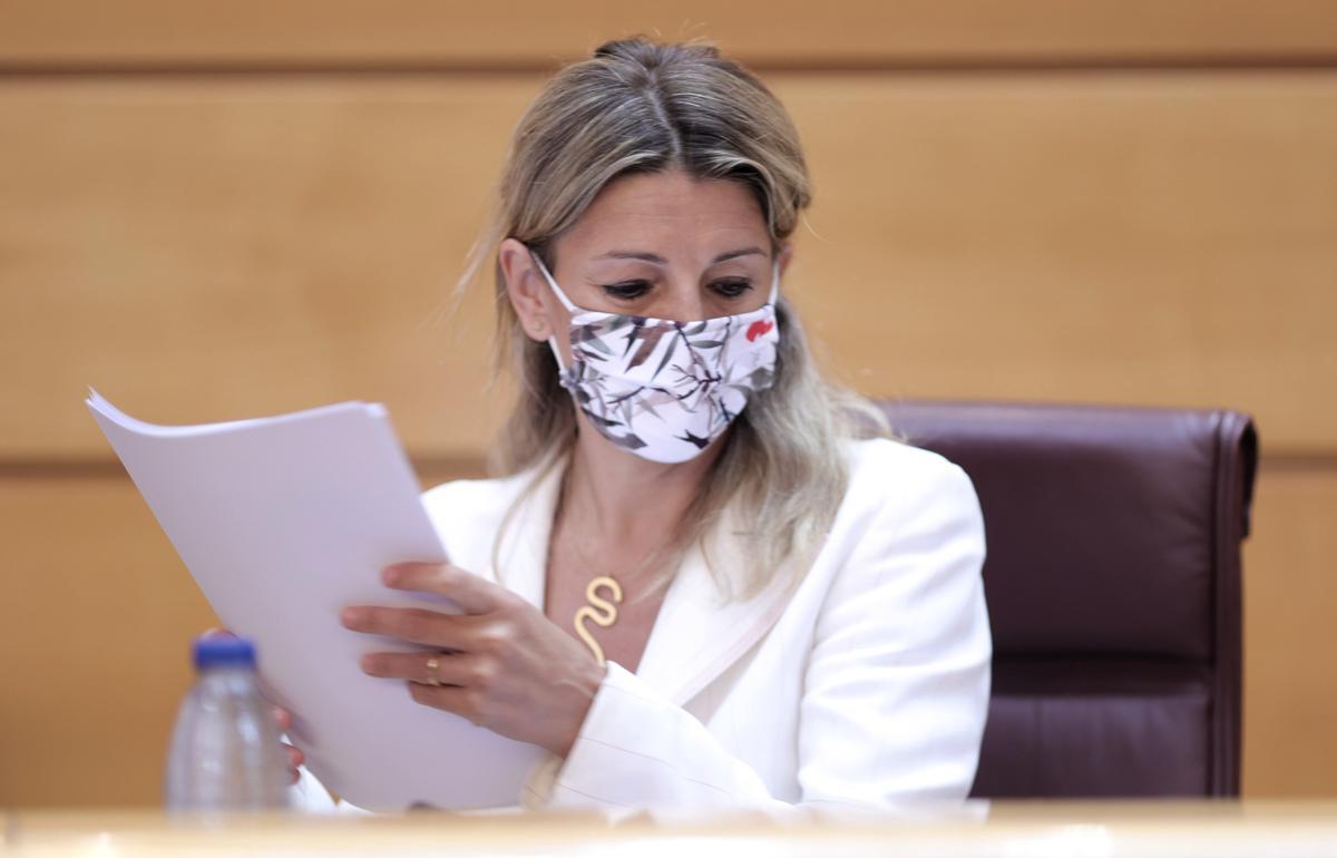 La vicepresidenta Tercera del Gobierno y Ministra de Trabajo, Yolanda Díaz.