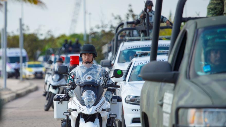 Policía en Quintana Roo, México.