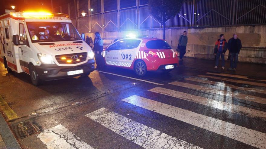 Policía Local en el lugar del suceso