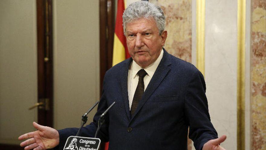 Pedro Quevedo en el Congreso de los Diputados.