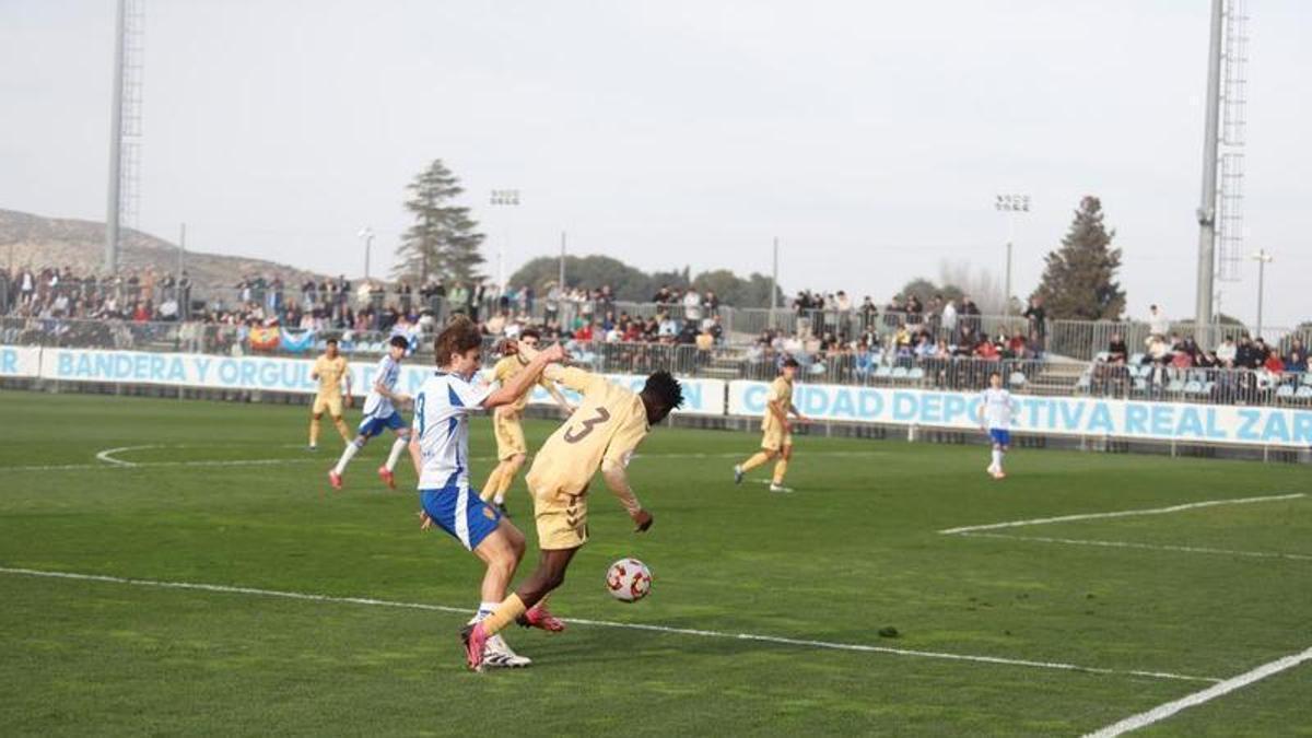 Imagen de un partido de juveniles en la Ciudad Deportiva.