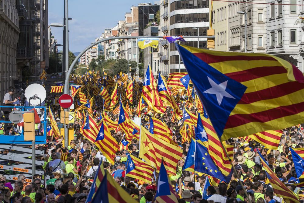 Concentració per la Diada 2017 a Barcelona