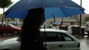 Día de lluvia en Lleida.