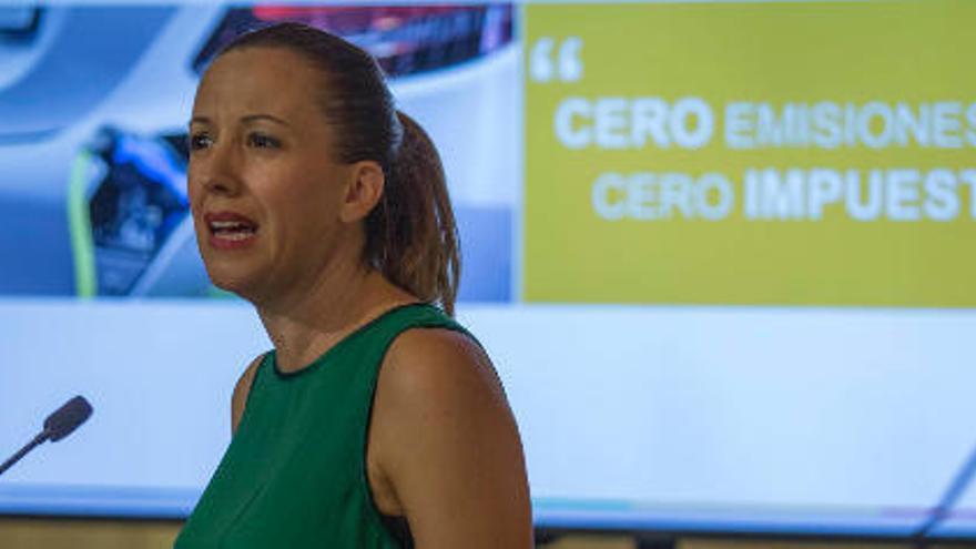 Rosa Dávila, durante una rueda de prensa